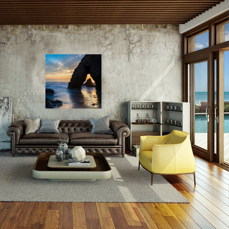 Photographie de brouillard sans cadre, Aluminium, 56" H x 56" W x 1" D