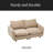 69 In. 2-Seats Modular Sectional Sofa Corner Chair Sofa Couch-146064724
