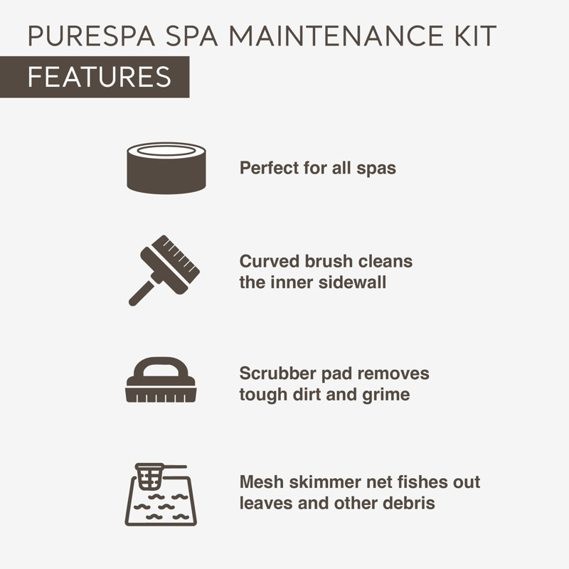 Spa gonflable Purespa Plus avec trousse d'entretien et 2 sièges