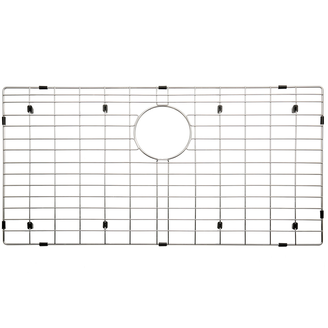 29.29-in x 15.39-in Rear Drain Stainless Steel Sink Grid Serene Valley