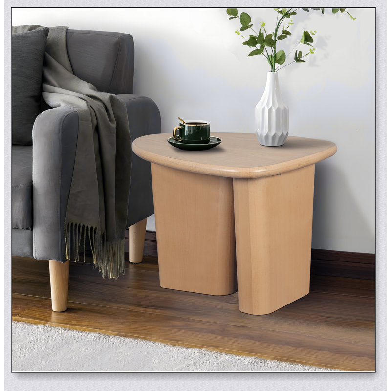 Table d'appoint de table fuselée (bois naturel)