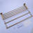 32 in Wall Mounted Towel Rack Double Towel Bars Stainless Steel in Brushed Gold-103555552-116788281