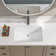 Sinber 14.72'' White Ceramic Rectangular Undermount Bathroom Sink with Overflow