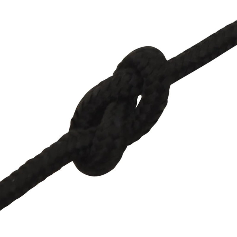 Armsted Garden Rope, 0.3cm H x 2500cm W x 0.3cm D, Black