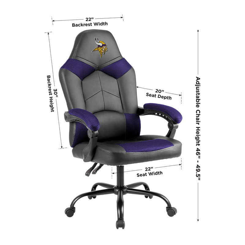 Executive Chair with Headrest, NFL Minnesota Vikings