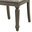 Chaises d'appoint rustiques (2 pièces) - Lin beige, teinte chêne vieilli Flair