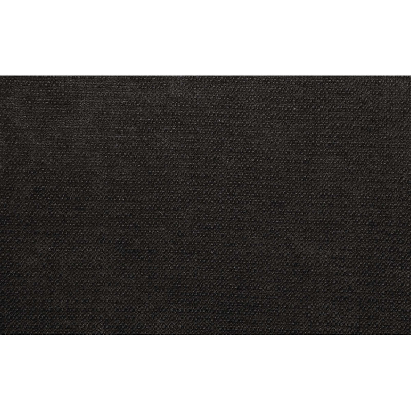 Chaise d'appoint en chenille noire et finition noire, ensemble de 2, Chenille noir
