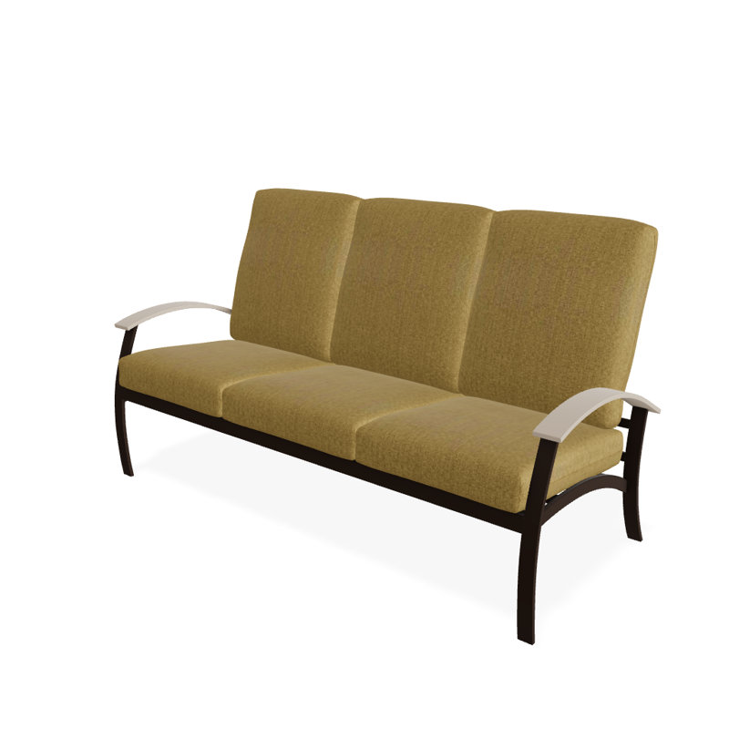 Canapé de patio 3 places avec coussins Askar, Kona texturé, Sunbrella® ‑ lin sésame