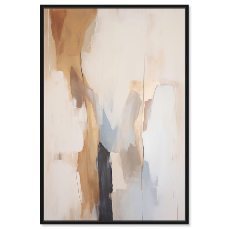 Sandstone Stillness II, toile par Art Remedy, H 46 po x l 31 po, Noir, Cadre flottant