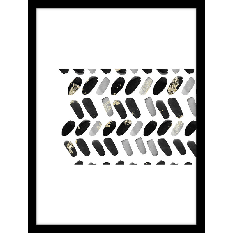 Reproduction d’art sur toile, "Ridge Chain Black 1", H 52 po x l 42 po x P 2 po