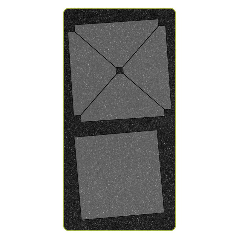 AccuQuilt GO! Matrice de découpe de tissu à bord 12 po Ohio Star pour projets de courtepointe
