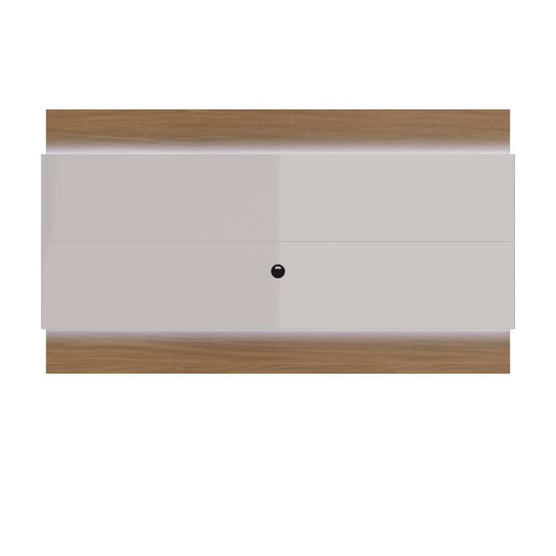 Franklin Floating TV Stand for TVs up to 88", Maple Cream / Off White