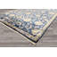 Tapis traditionnel Oushak en viscose gris marine, noué à la main, 182 x 272 cm