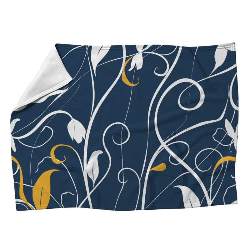 Jeté en molleton Swirl decorations, L 50 po x L 60 po