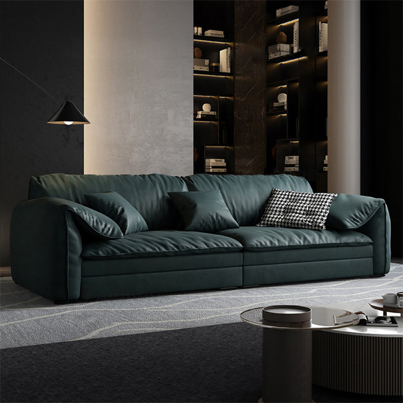 Coussin modulaire en polyester vert foncé, Vert foncé