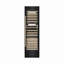 ZLINE Autograph 24 in. Black Stainless 100 Bottle Column Wine Cooler w/ Gold Accents-30447448