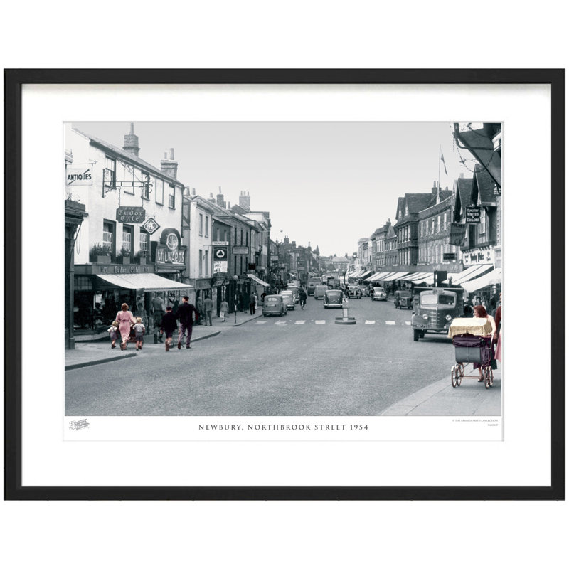 Newbury, Northbrook Street 1954 by Francis Frith - Single Picture Frame Print, 60cm H x 80cm W x 2.3cm D