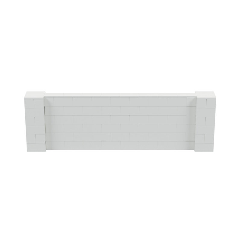 Ensemble mural pour poney Everblock, Translucide, H 36 po x l 120 po x P 12 po
