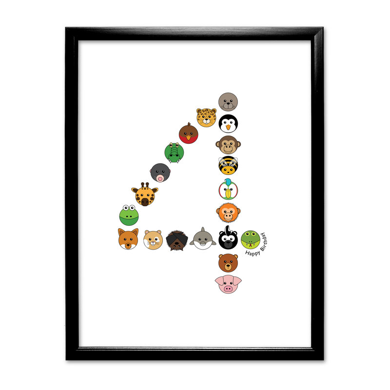 Single Picture Frame Print, Black