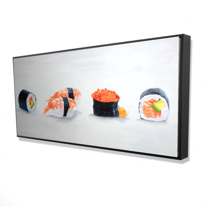 Delicious sushis - 24"x48" Framed canvas