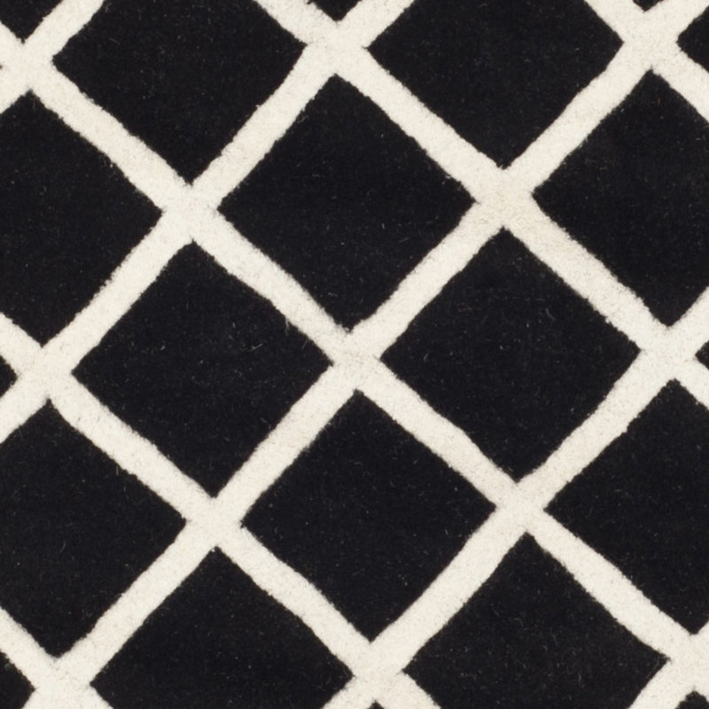 Teresita Hand Tufted Wool Geometric Rug, Rectangle 2' x 3'