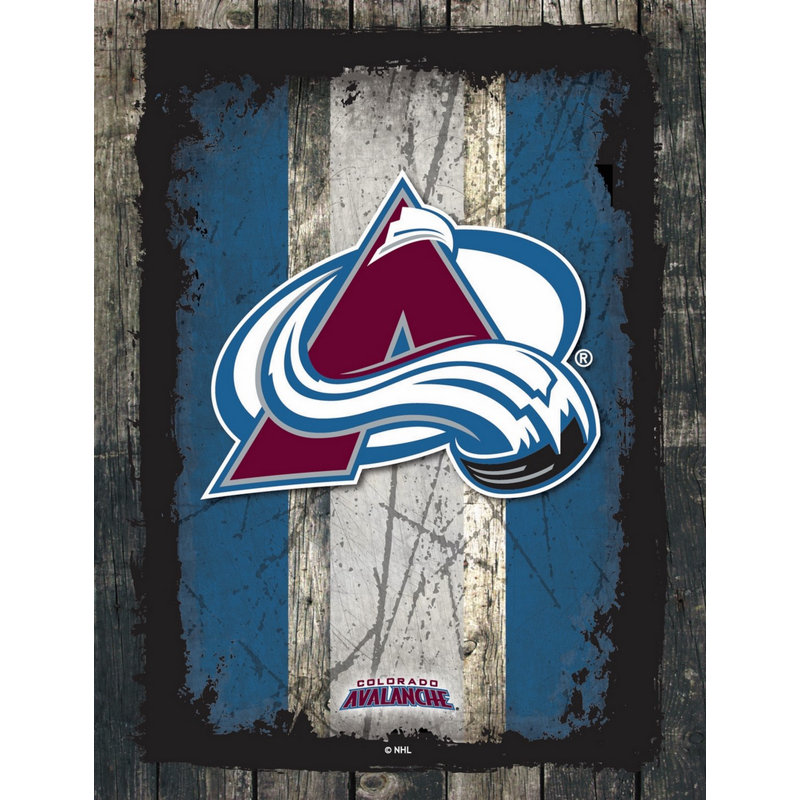 NHL Wrapped Canvas Print, Colorado Avalanche, 32"H x 24"W x 1"D