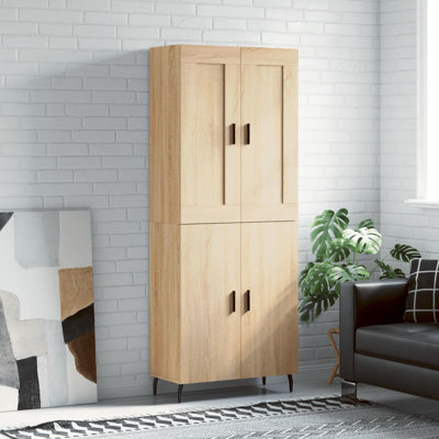 Mithushan Highboard 69.5x34x180 cm Engineered Wood