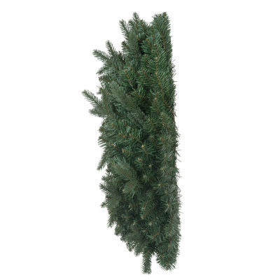  Couronne artificielle de 42 po en sapin bleu non illuminé avec 525 pointes réalistes en PE / PVC