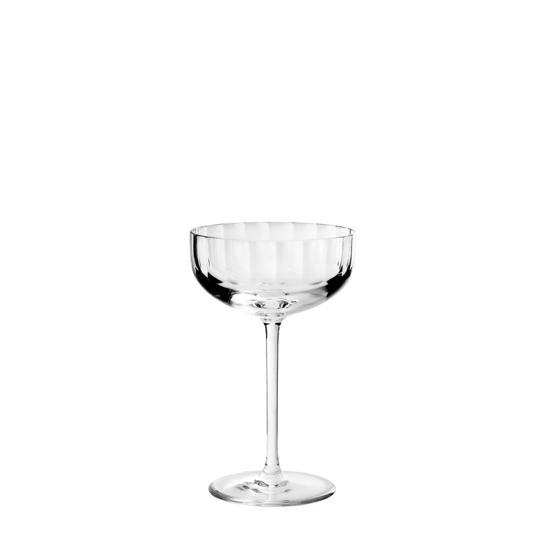 Fluted Handmade Crystal Coupe, 5.1