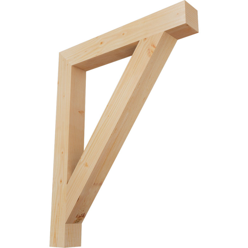 Traditional Block Bracket, Douglas Fir (Smooth), 38" H x 3.5" W x 30" D