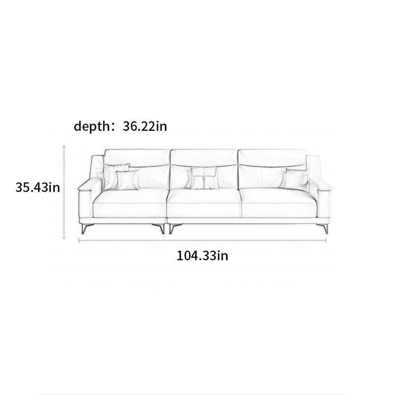 Nordic minimalist sofa