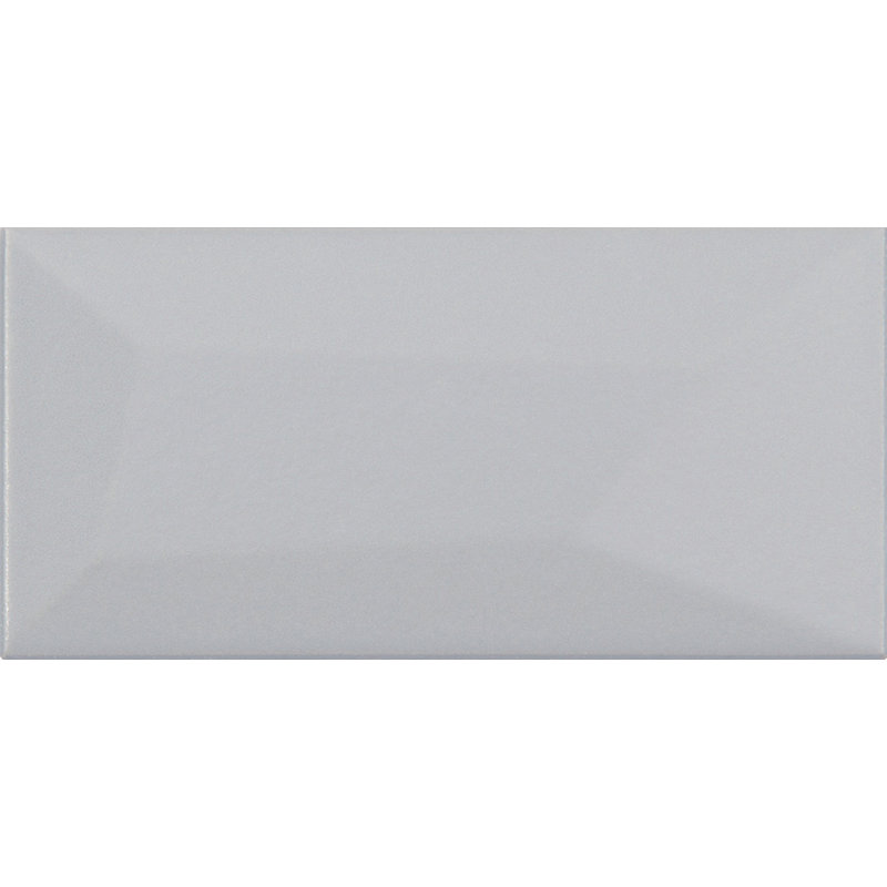 Carreau de mosaïque biseauté 2 "x 4", Gris clair