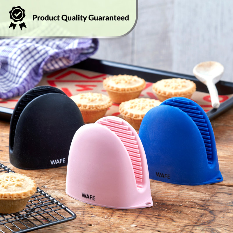 Oven Glove for Air Fryer with Ovenshelf Protector, Black