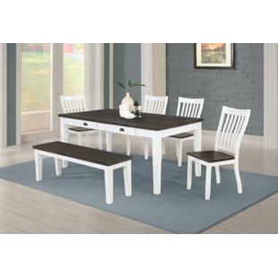 Kingman 6-piece Rectangular Wood Dining Set