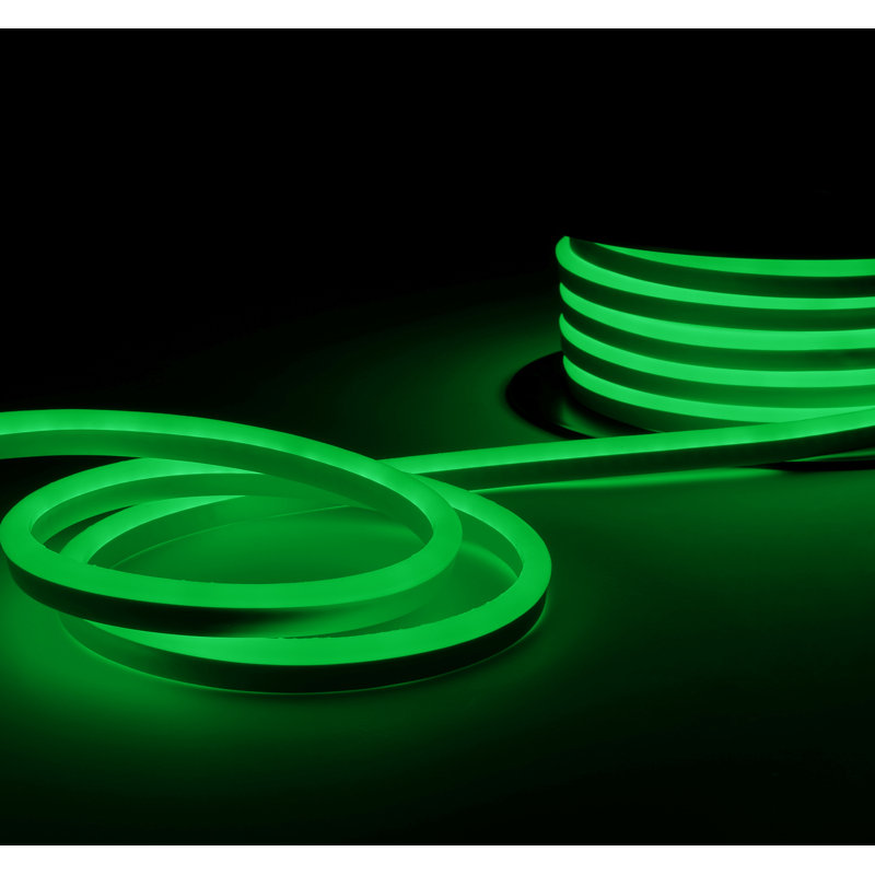 Commercial Grade Plug-in Neon LED Rope Lights IP67 Waterproof, Green