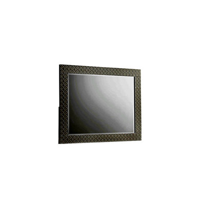 Miroir de style moderne en bois blanc Blanca