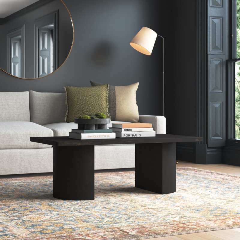 Moscow Solid Wood Coffee Table, Black