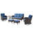 Latrece Wicker 5 - Person Patio Conversation Set with Cushions-255000577