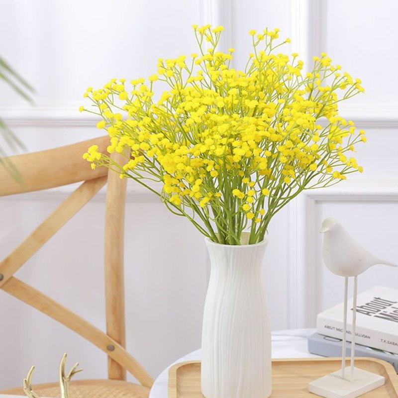 Arrangement floral Baby's Breath, Jaune, H 23,63 po x l 3,9 po x P 3,9 po