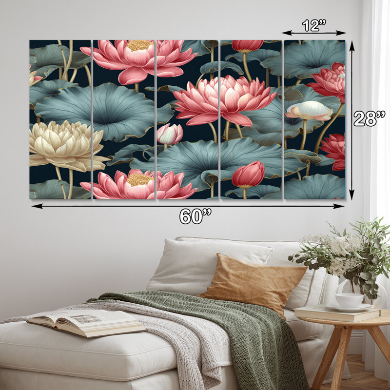 Boho Plants & Flowers Wall Decor on Metal
