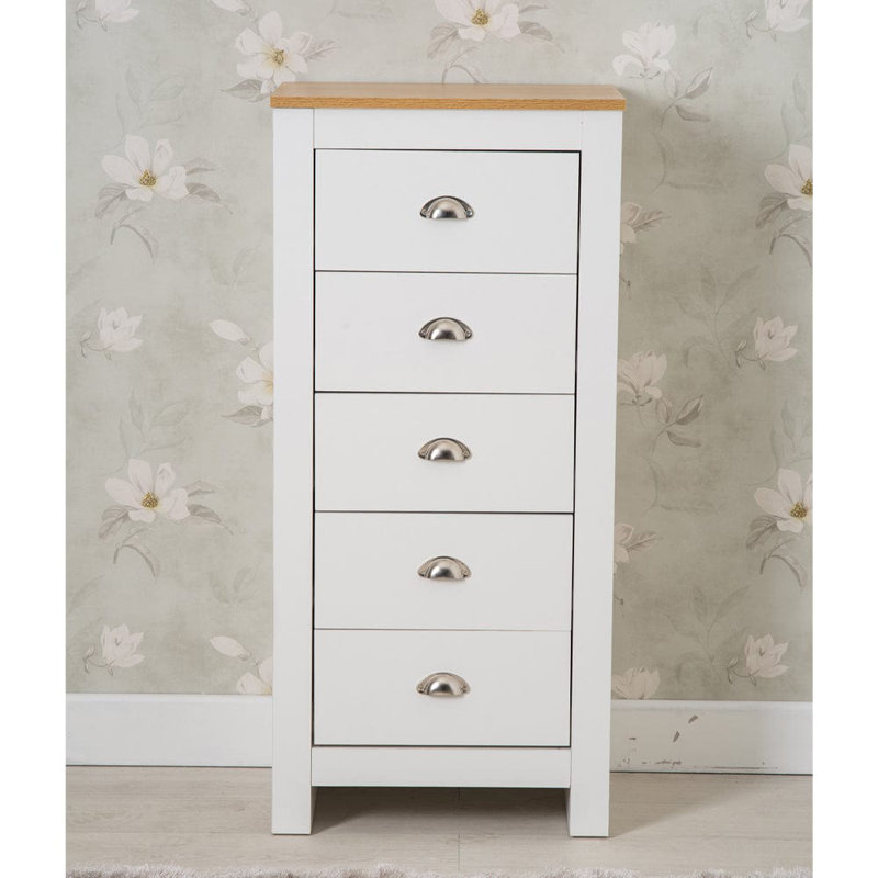 Odyle 53cm W Chest of Drawers, White/Oak