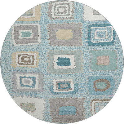 Premium Machine Washable Ariel Geometric Rug
