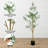 59.06 inch Artificial Olive Tree with Black Planter
