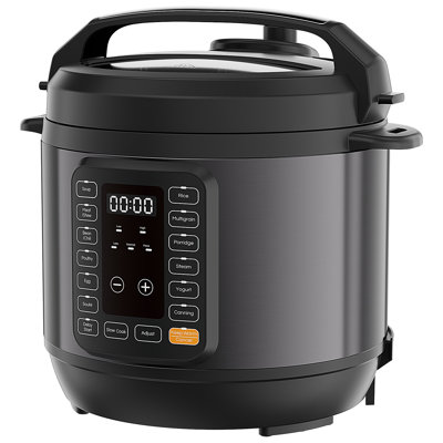8QT Electric Pressure Cooker with 14 Preset Menus, Ceramic-Lined Inner Pot, 10 Safety Features, Rice Cooker, Steamer, Slow Cooker, Yogurt Maker for Large Family