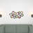 Multi Colored Metal Abstract Scalloped Home Wall Decor, 35" x 1" x 20"