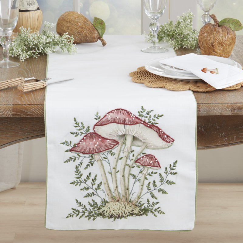 Chemin de table Mushroom Brodeed