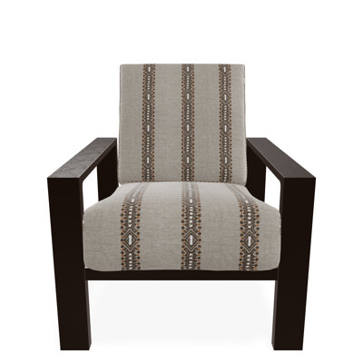 Chaise avec accoudoirs à coussin profond Larssen