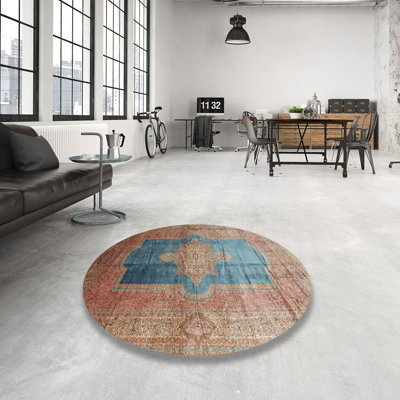 Tapis traditionnel brun / bleu