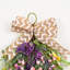 Décoration de guirlande de fleurs artificielles 28 po en forme d'arbre de fleurs de baies et de fleurs de lavande