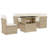 Vidaxl Garden Sofa Set Beige, Cream White
